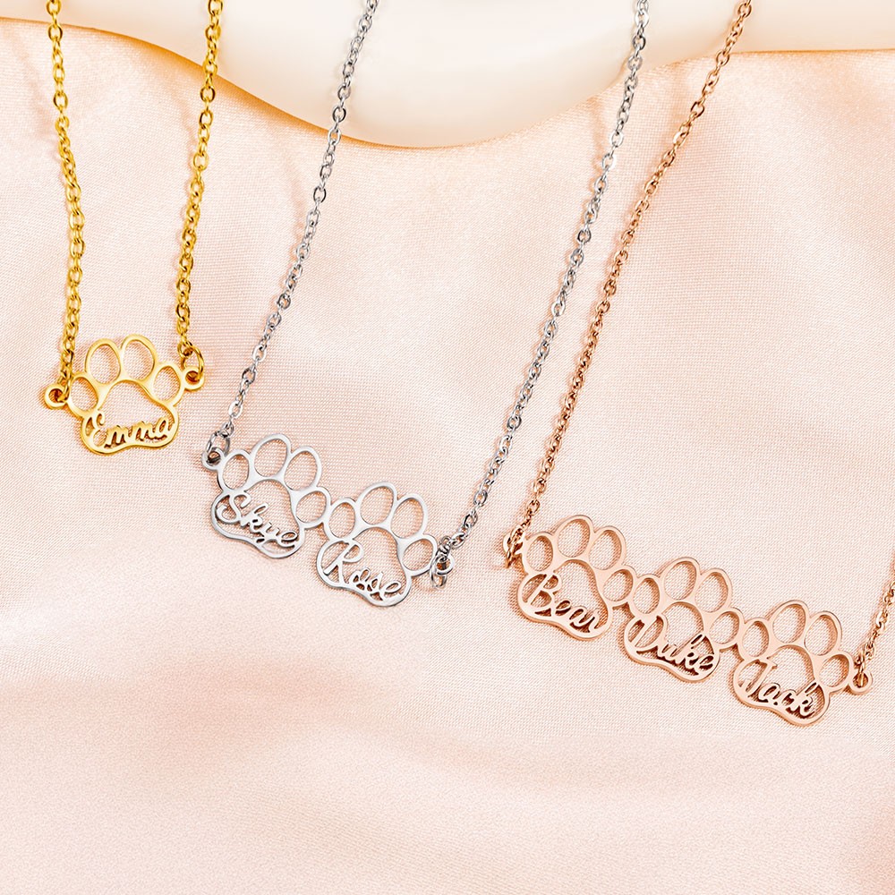 tiny paw necklace