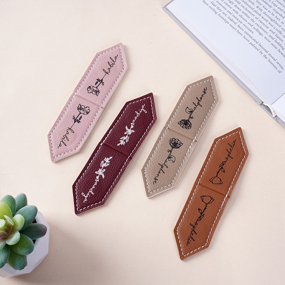 Leather Magnetic Bookmark