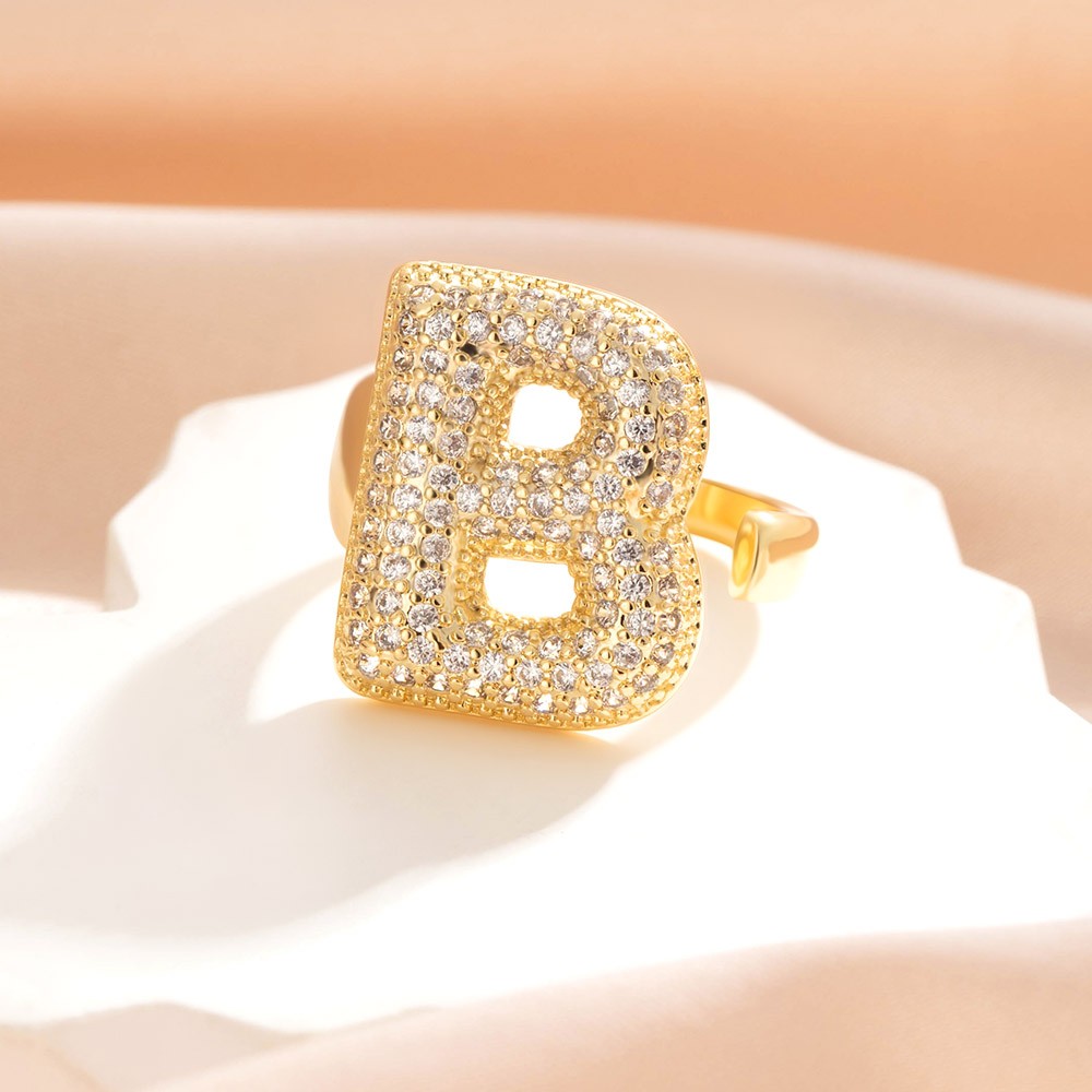 bubble letter ring