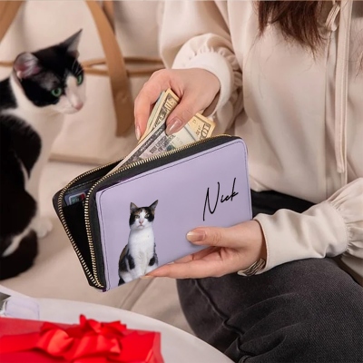 women's wallet with name