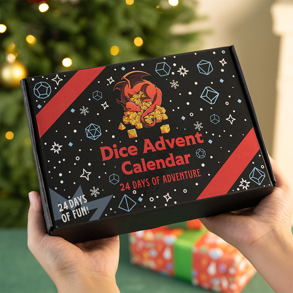 Random Dice Advent Calendar, Christmas Mystery Dice Box, Christmas