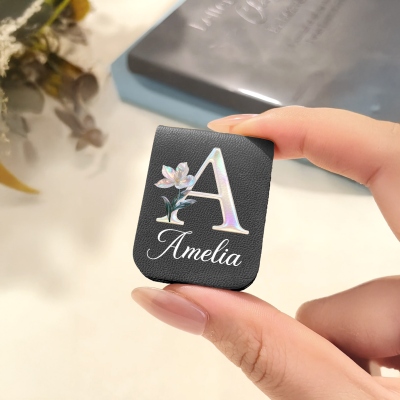 Magnetic Leather Bookmark