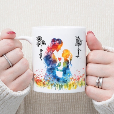 mug with color inside