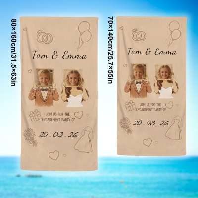 Beach towel with name