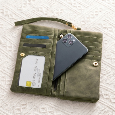 vegan leather wallet for women