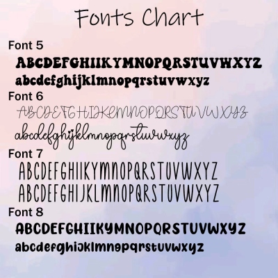 Name font
