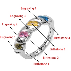 Engraved Twining Ring