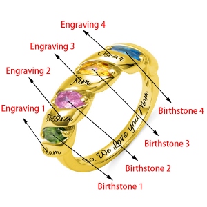 Engraved Twining Ring