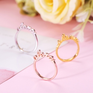 Personalized Stackable Name Ring