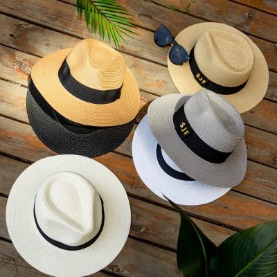 Personalized Initials Panama Hat