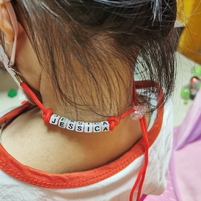 Personalized Colorful Children Mask Adjustable Lanyard