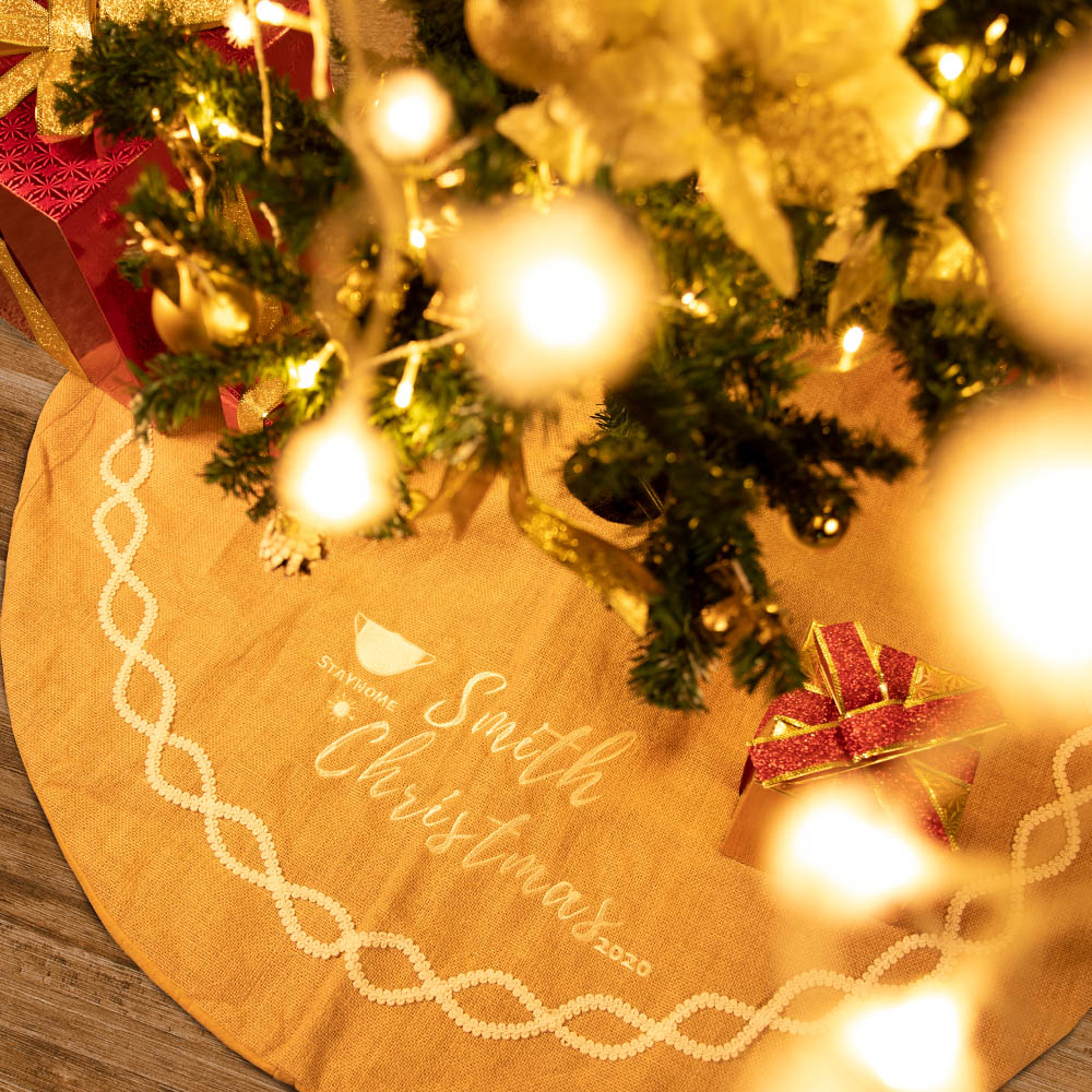 Saia de árvore de natal personalizada