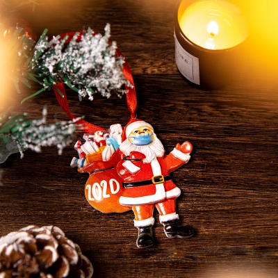 Christmas Santa Claus Ornament with Mask