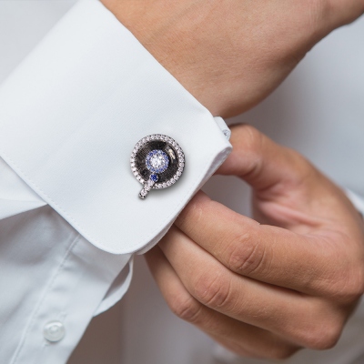 Personalized Vinyl Record Cufflinks Retro Style Gift for Men