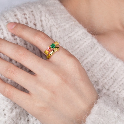 Personalized Cupid's Arrow Ring