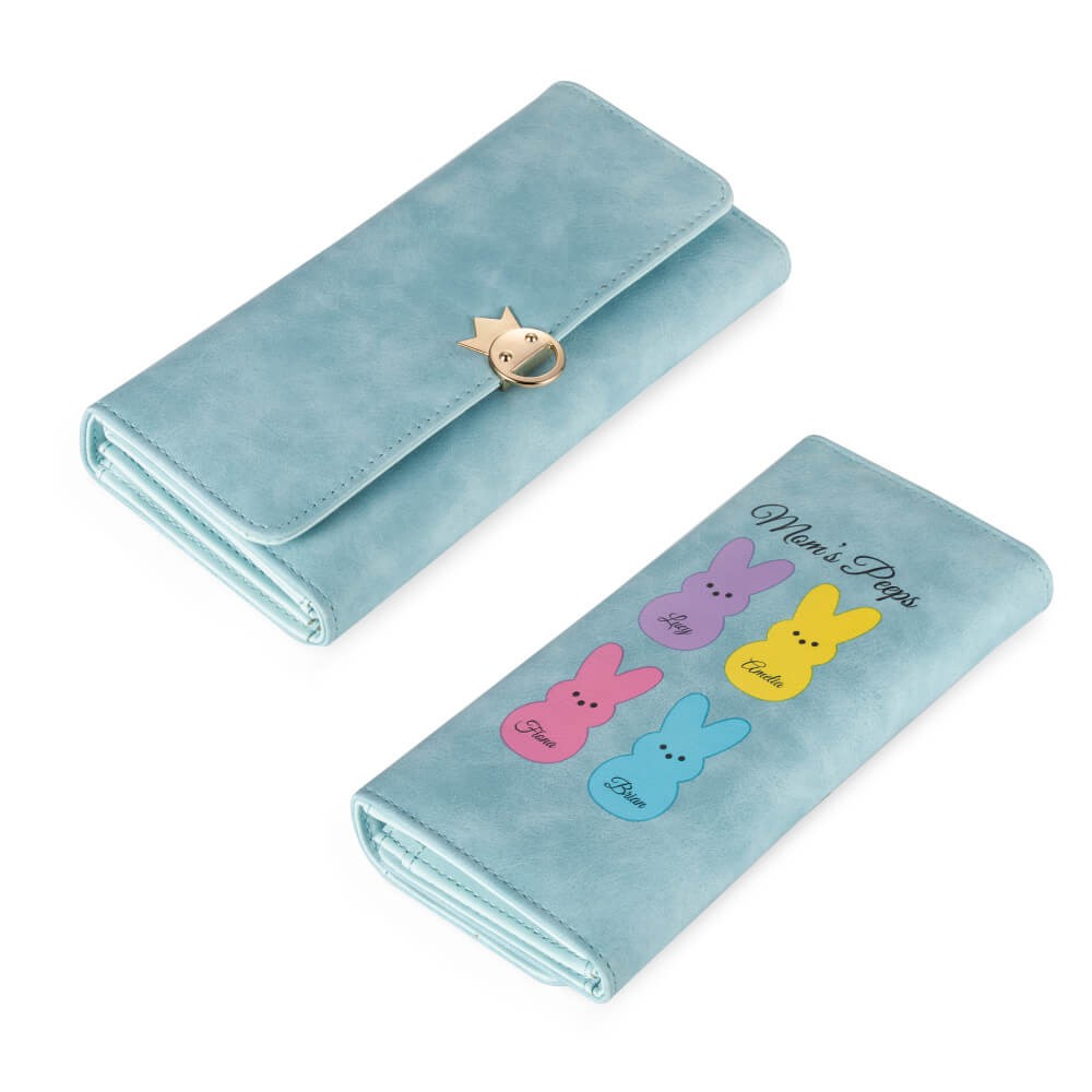 Personalized Easter Bunny Wallet for Women
