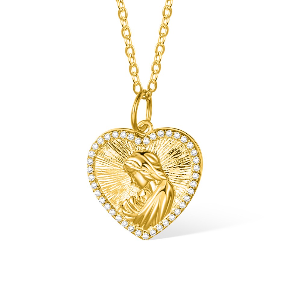heart necklace with photo