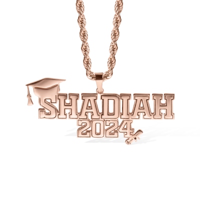 Bachelor Cap Name Necklace