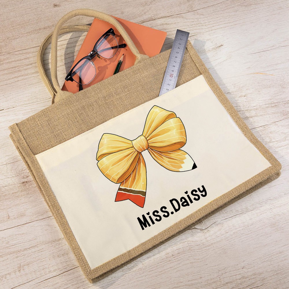bow tote bag