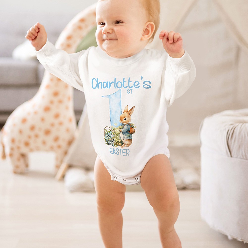 baby easter romper