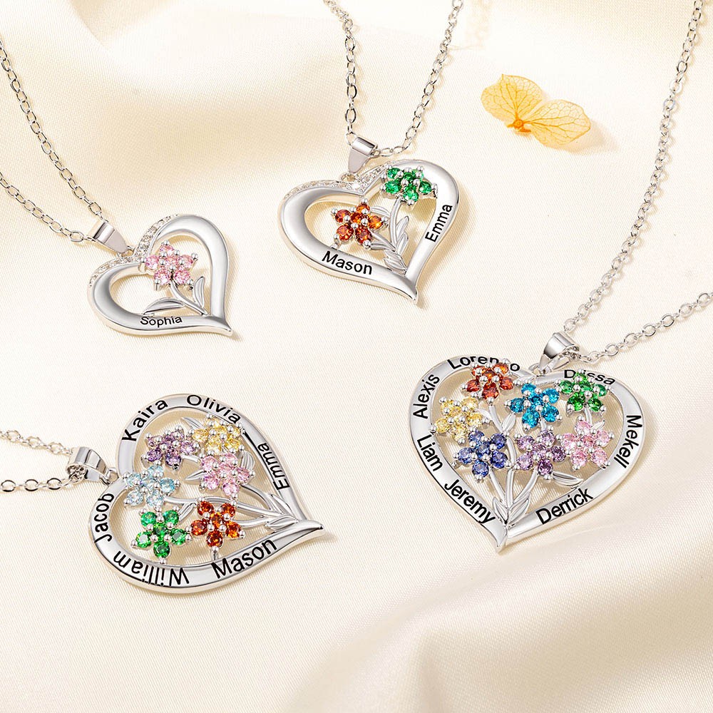 family garden necklace