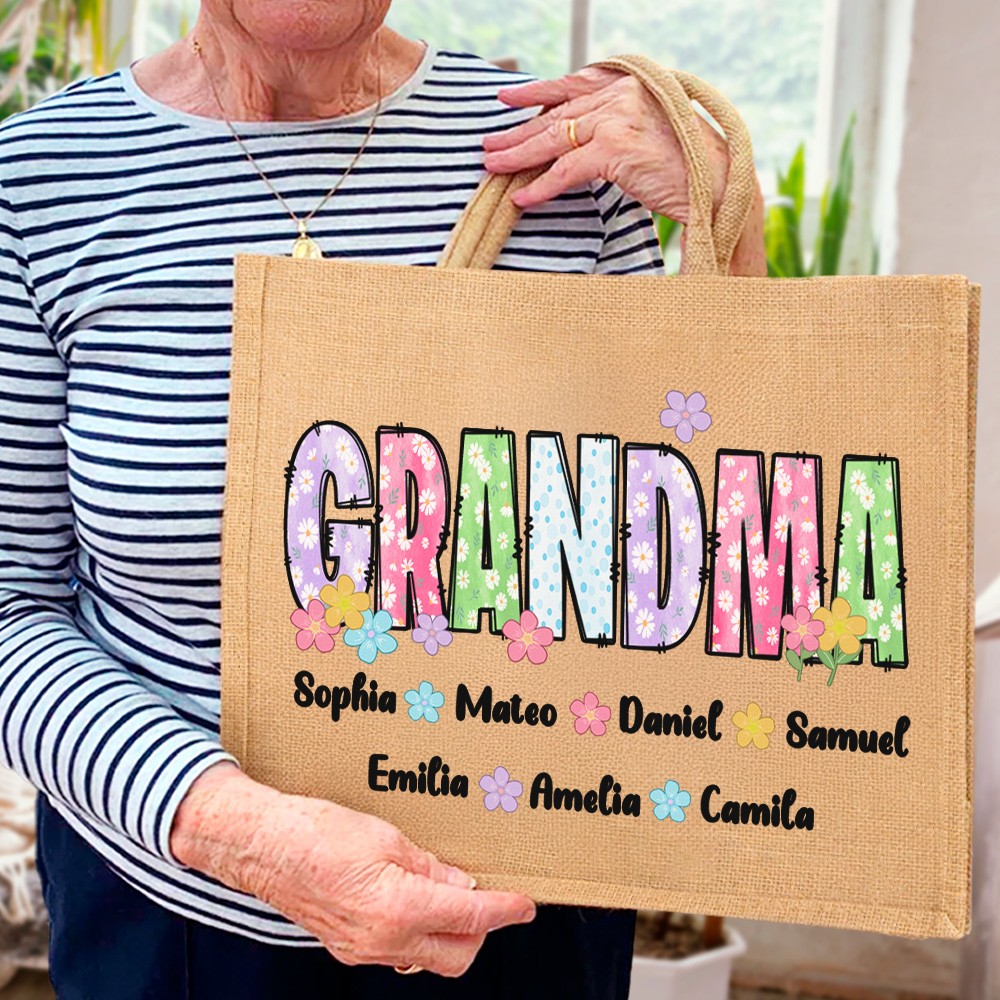 Handbag with kids name