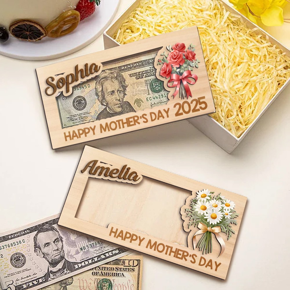 Money Holder with  Birthflower