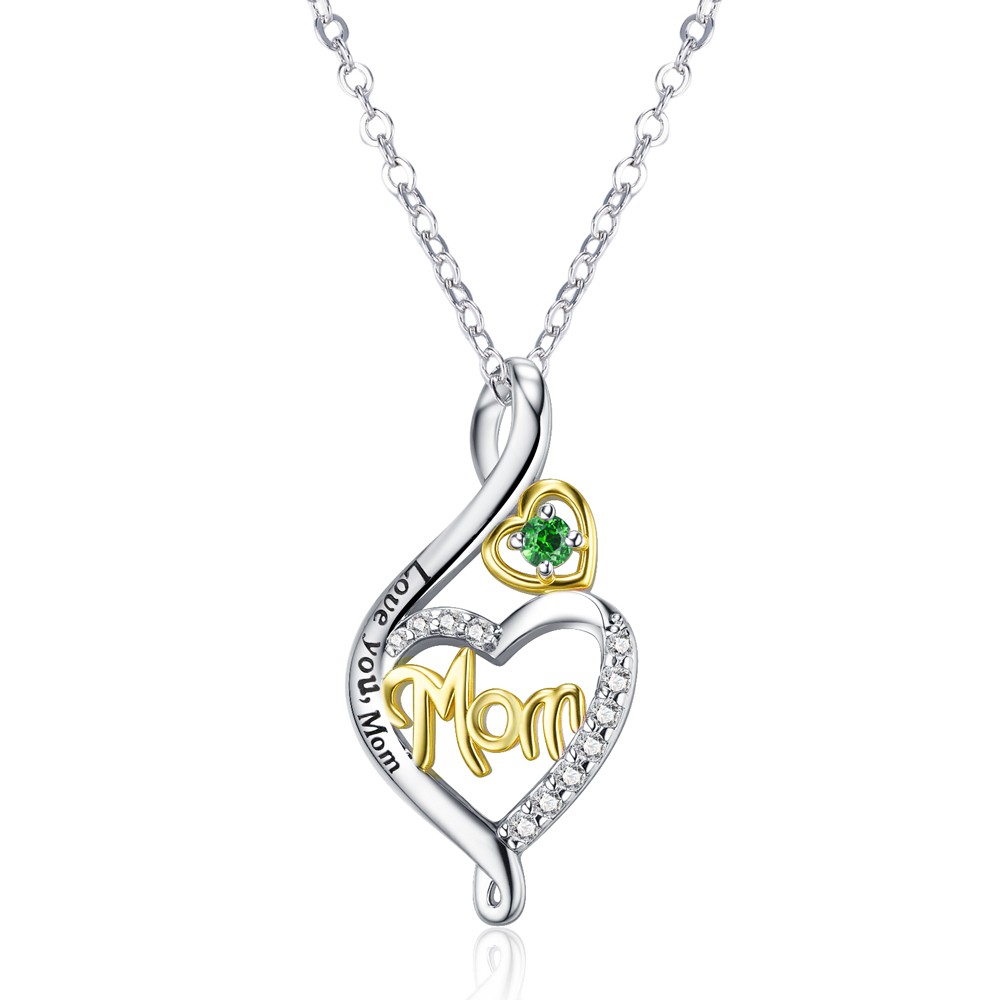 Heart Birthstone Necklace