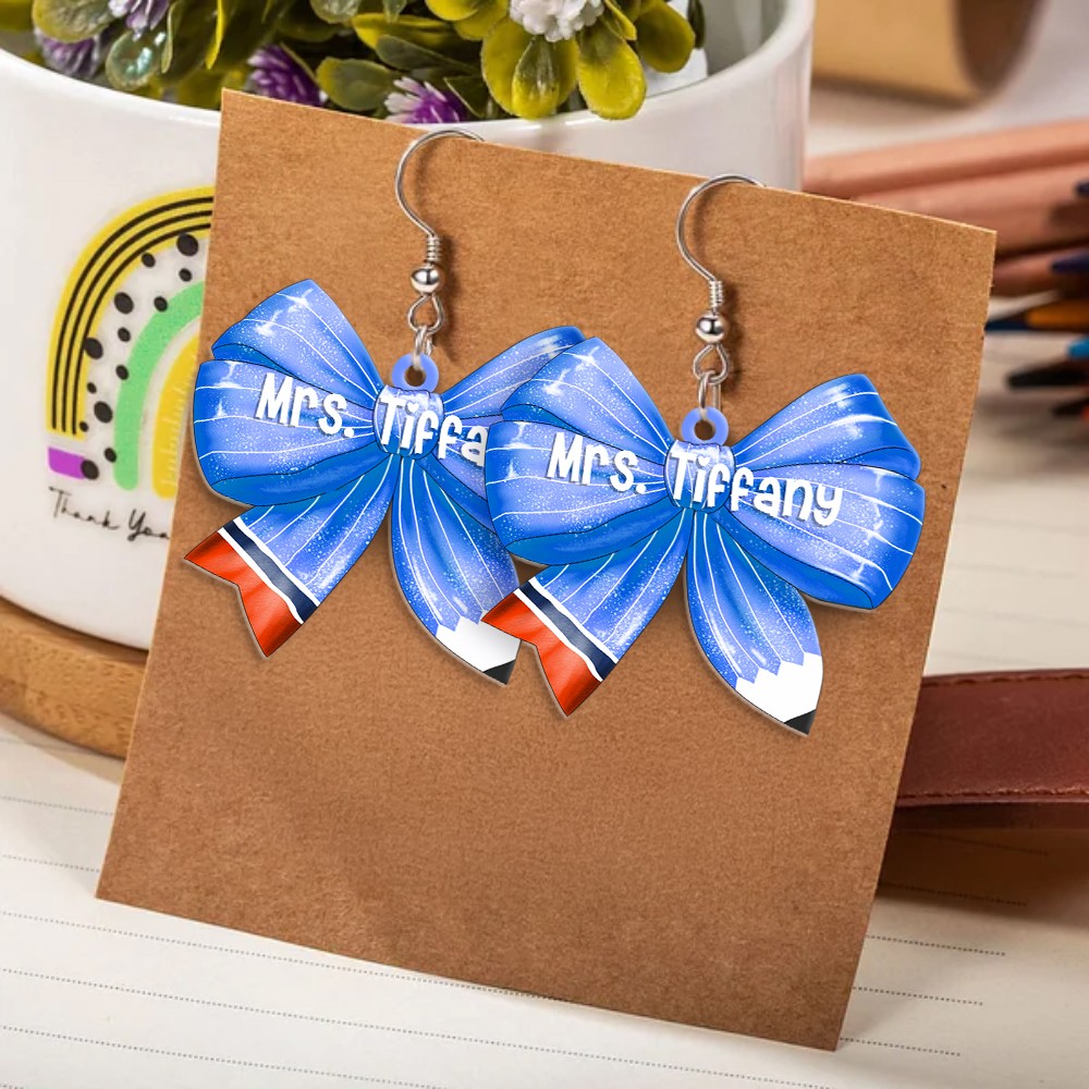 Pencil Bow Earrings