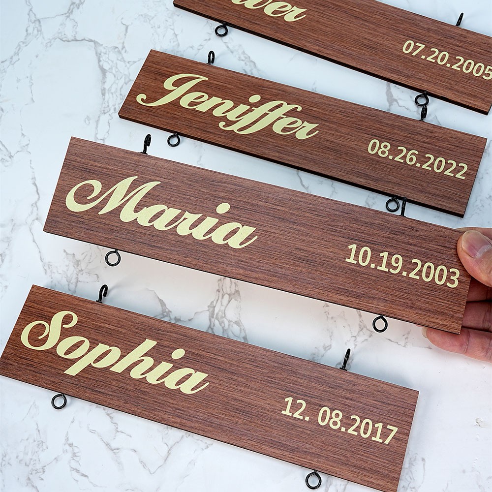 Grandchild Name Wooden Sign