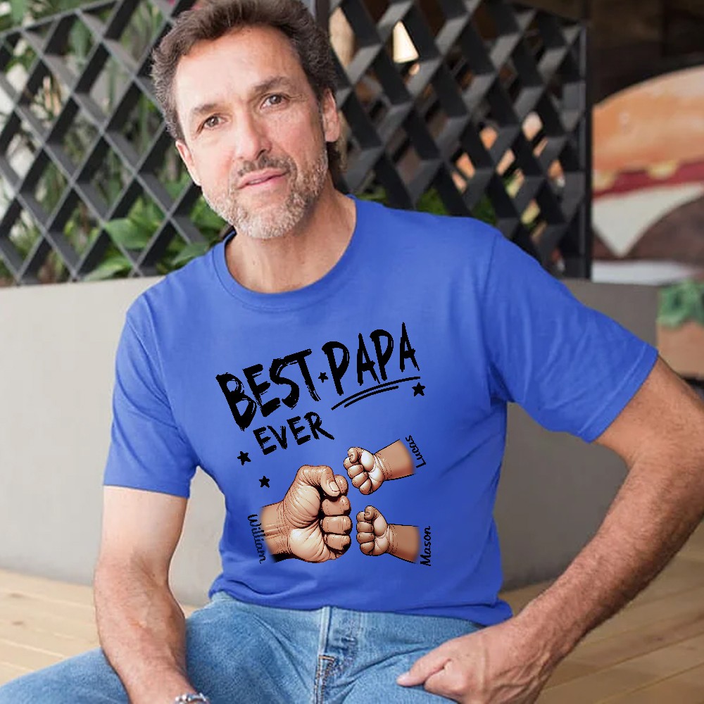 Fist Bump T-shirt with Name