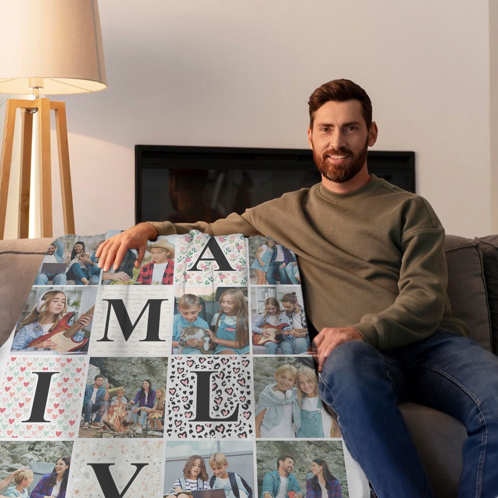 Family Photo Blanket