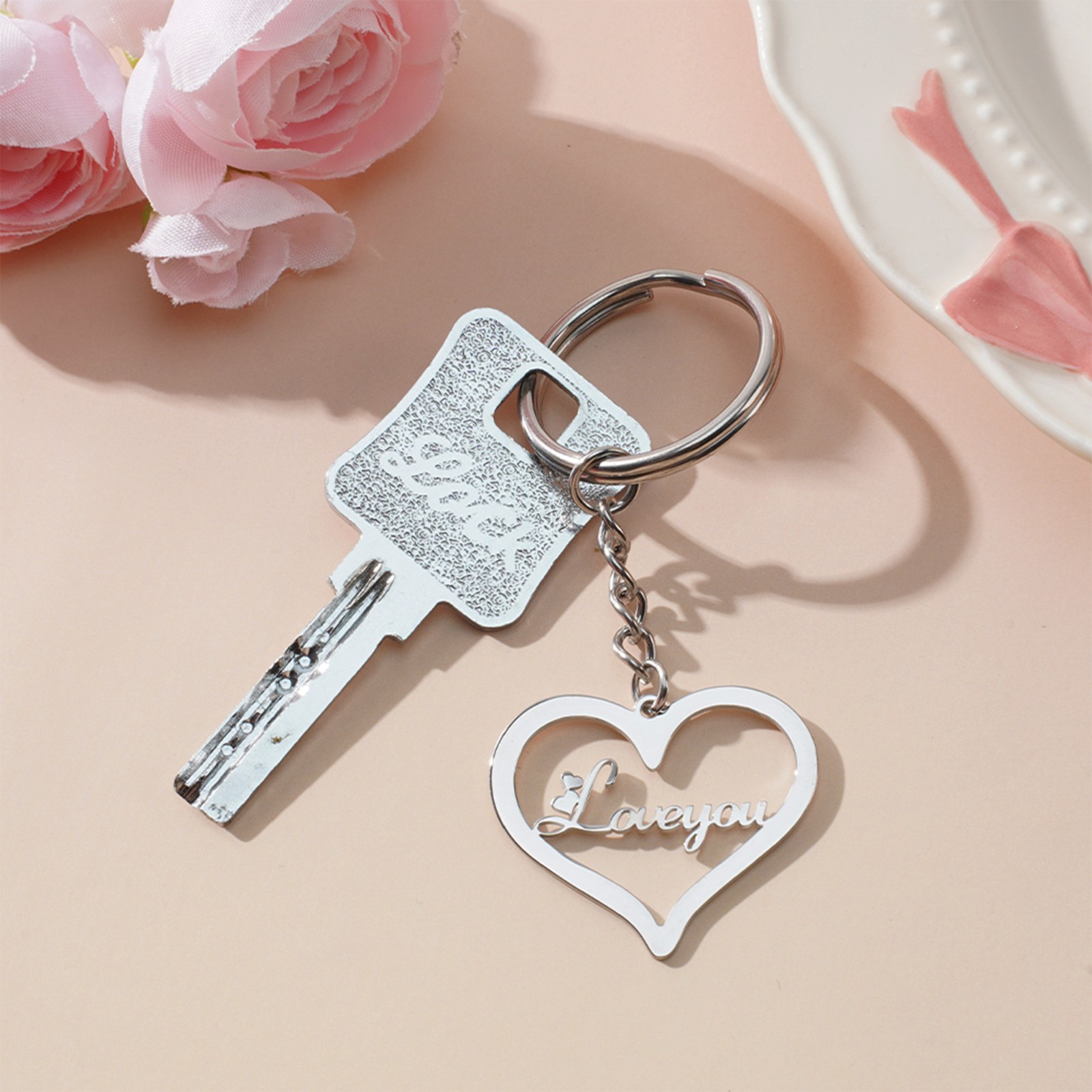 Personalized letter keychain