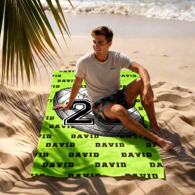 Strandtuch mit Namen