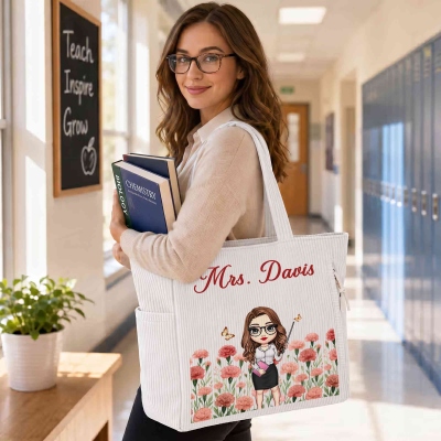 Sac fourre-tout personnalisé avec nom