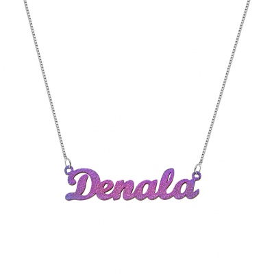 Personalized Colored Name Necklace