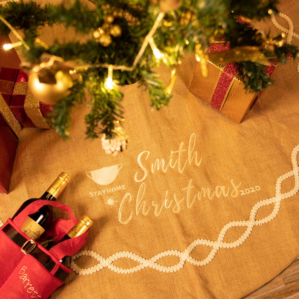 Saia de árvore de natal personalizada