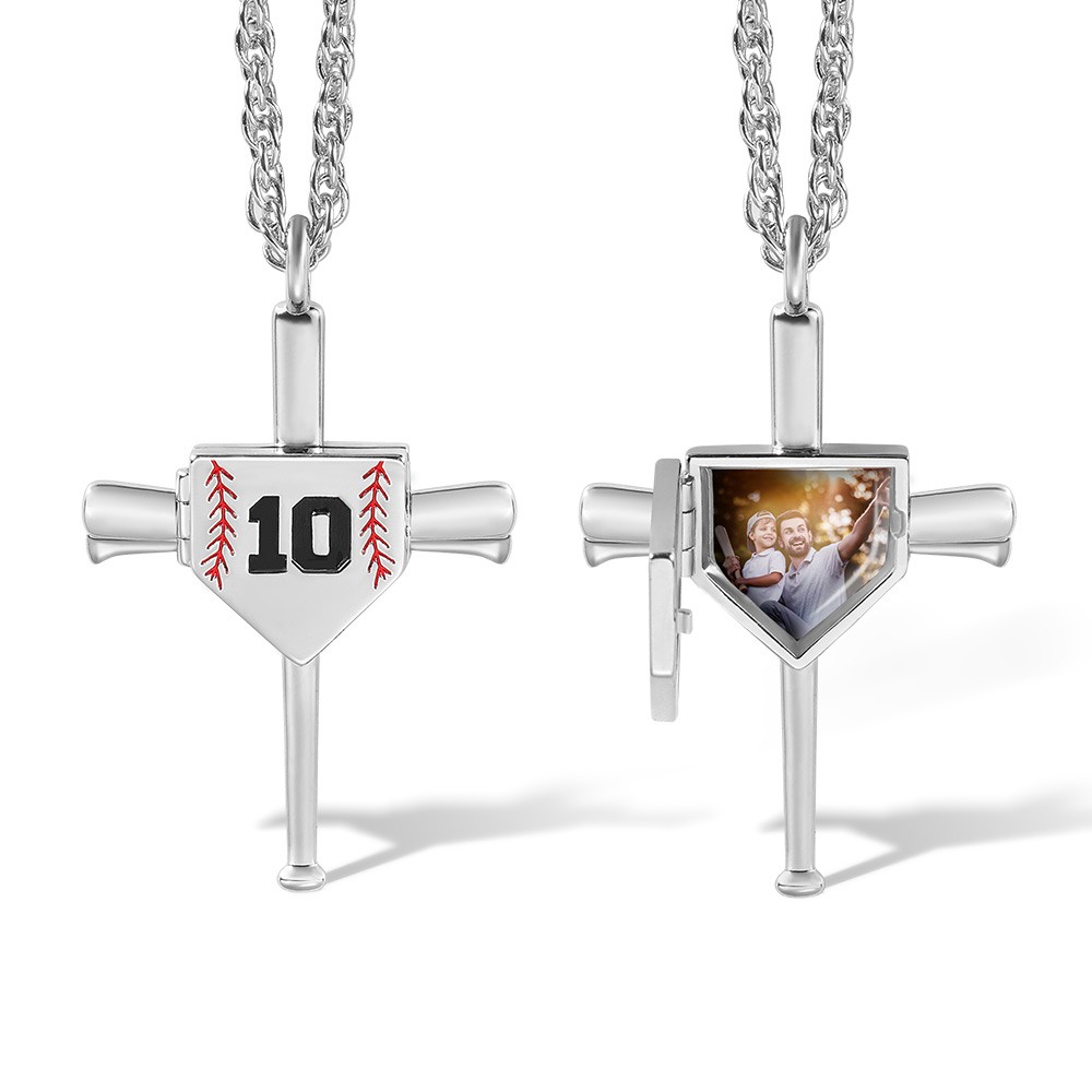 Baseball mom necklace