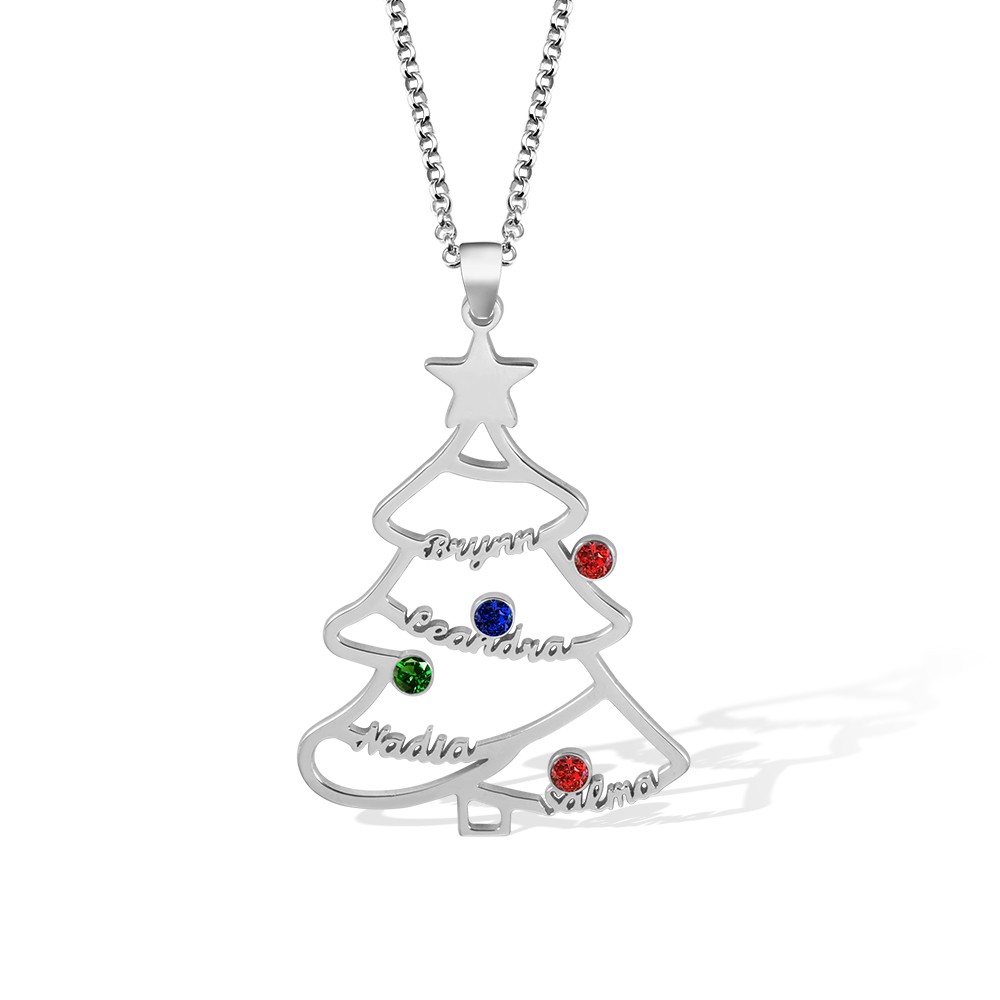 christmas name necklace