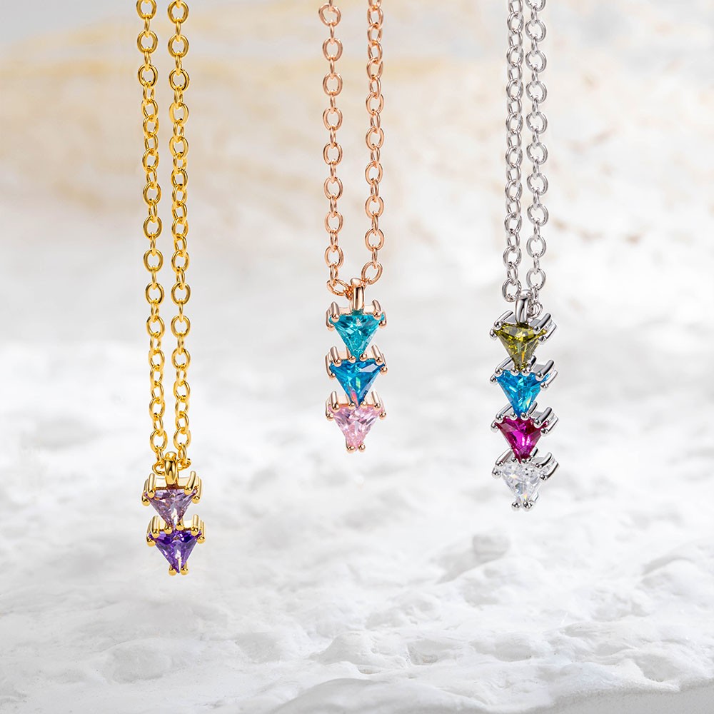 Aangepaste familie geboortesteen ketting voor vrouwen, 1-10 geboortestenen sieraden, cadeau voor moeder/oma/haar, Moederdag cadeau, verjaardagscadeau