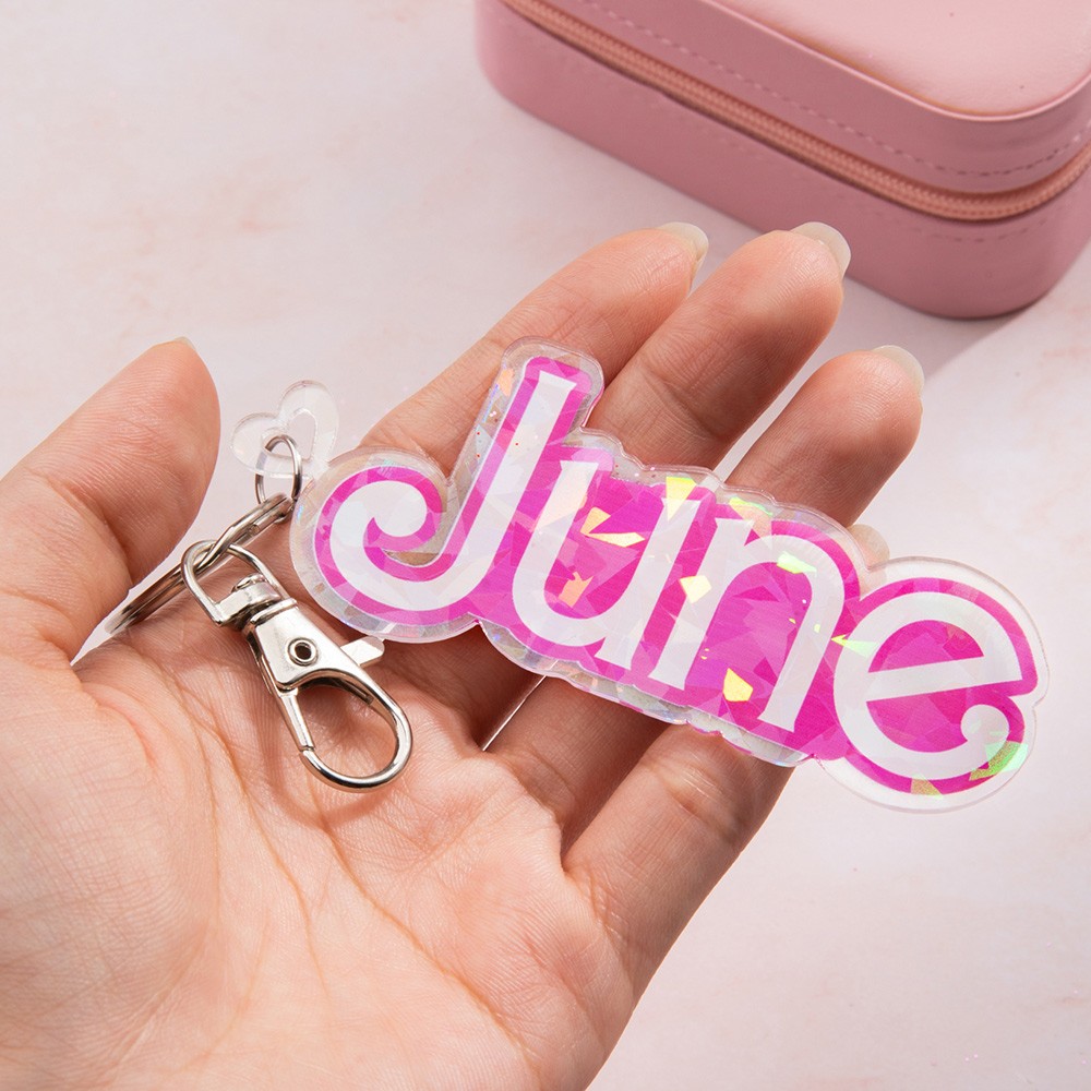 Acrylic Doll Inspired Keyring