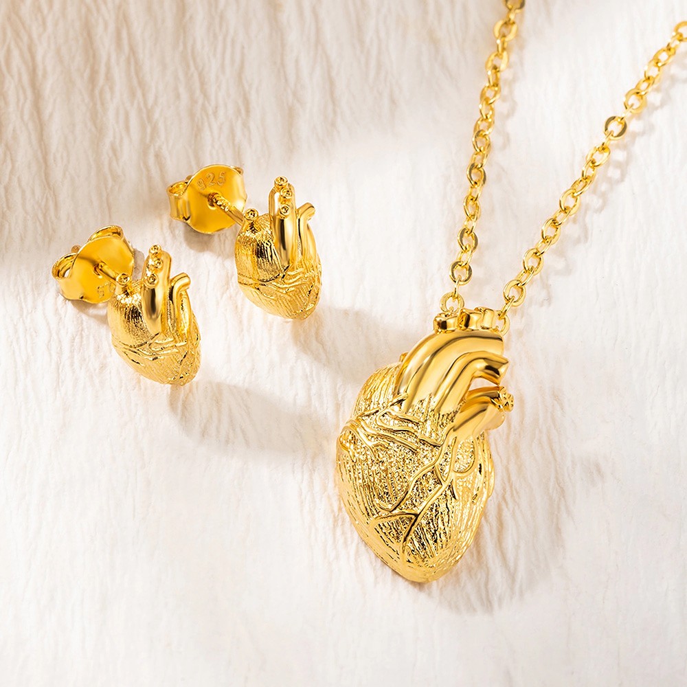 real heart necklace