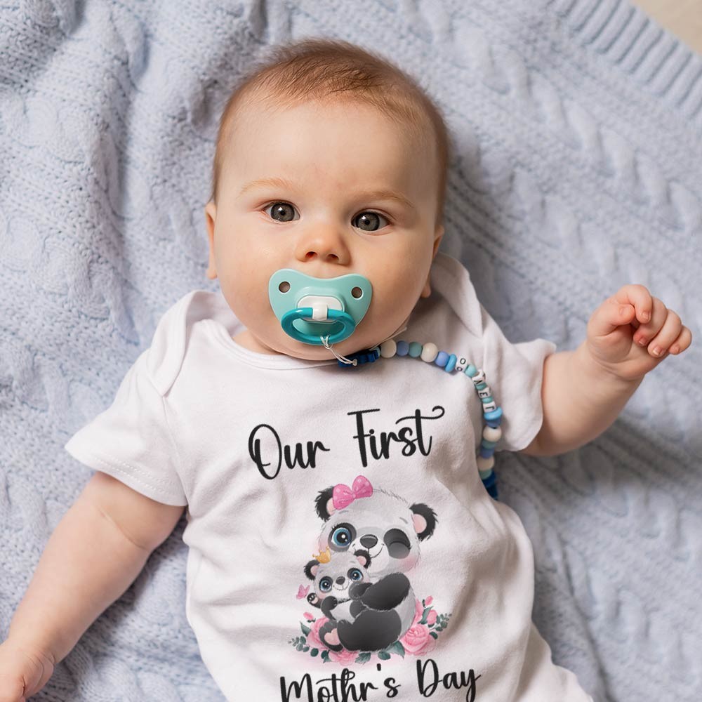 Our First Mother's Day Mom and Baby Set/Matching Shirt, Mummy and Baby Gift, Mama Baby Bunnies, T-shirt Bodysuit Romper Babygrow Vest Set, New Mom Gift, Mother's Day Gift