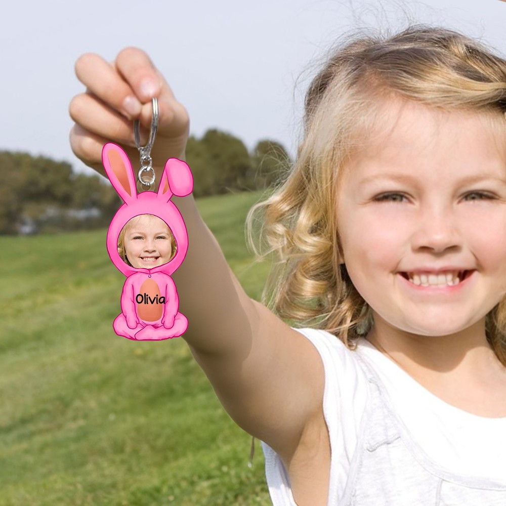 bunny acrylic keychain