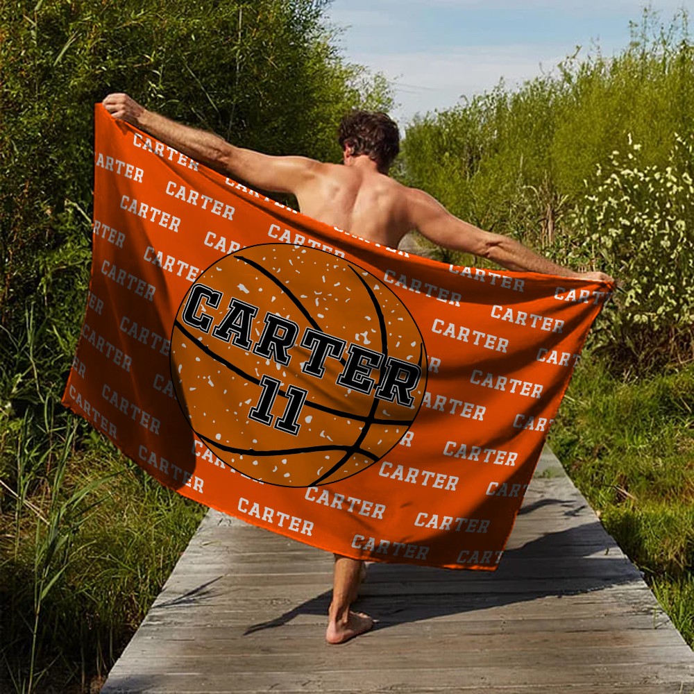 Beach towel with name