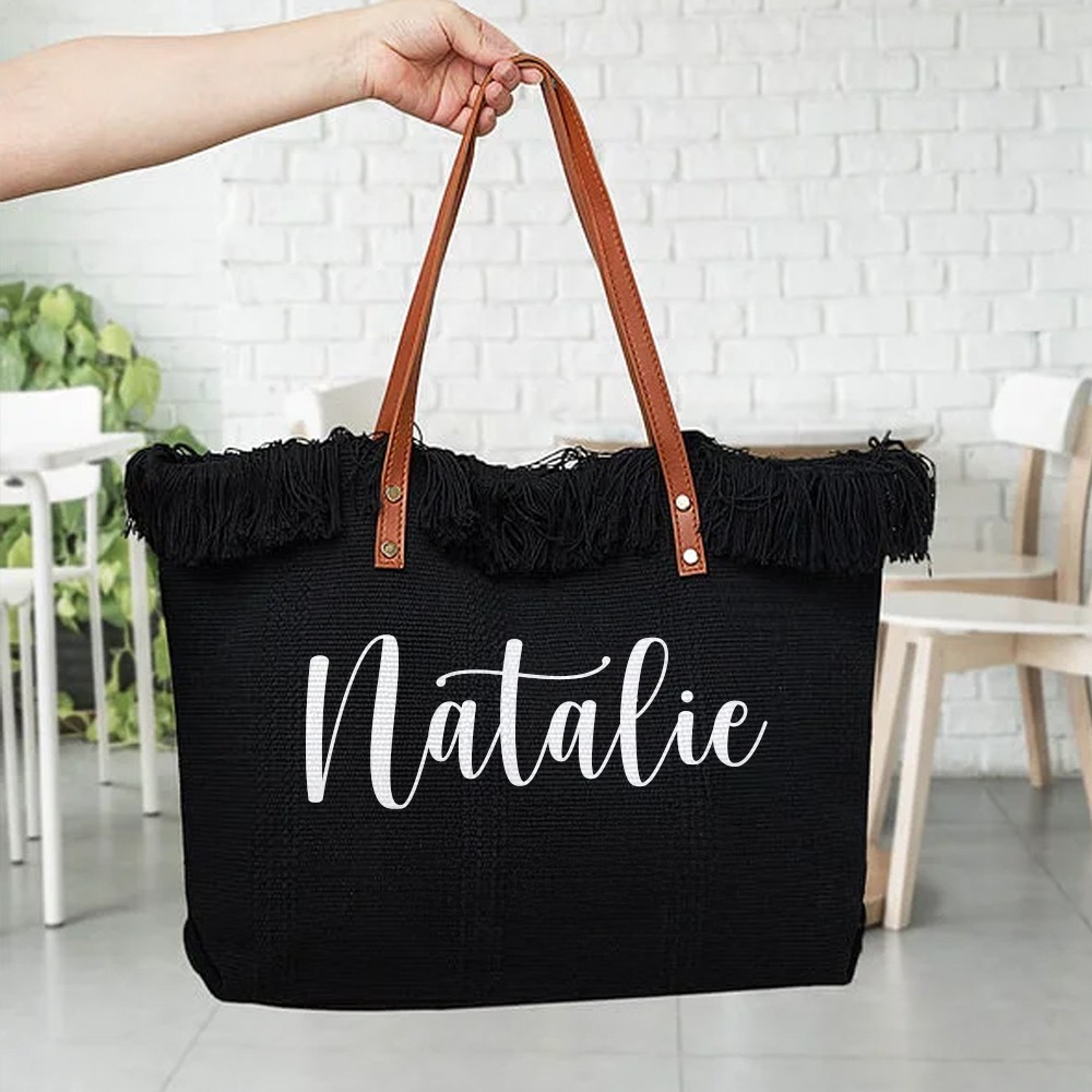canvas name bag