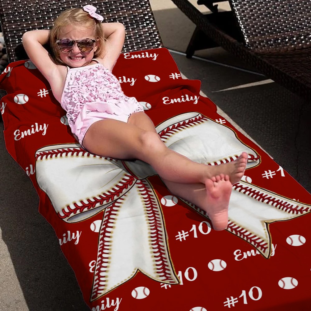 Beach towel with name