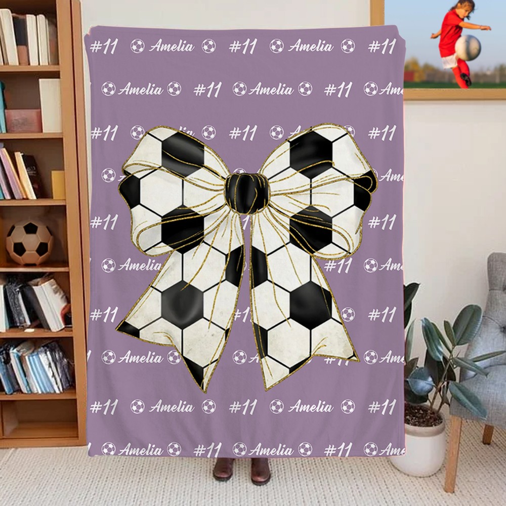 custom sport ball blanket