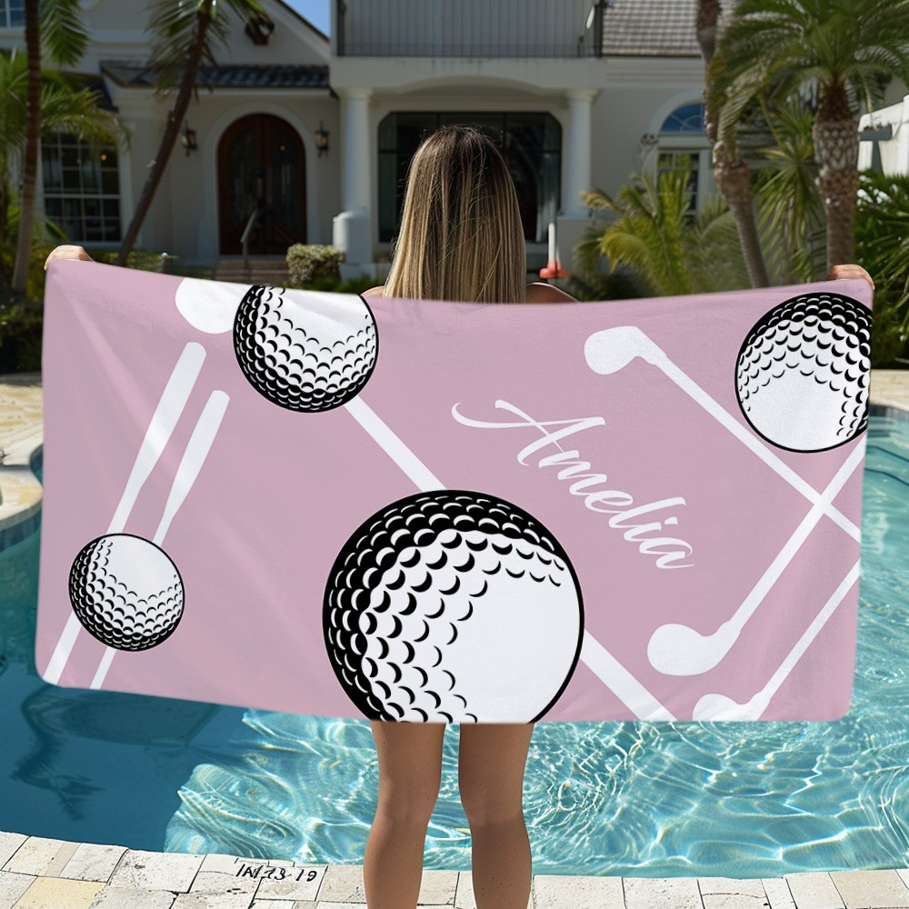 name beach towel