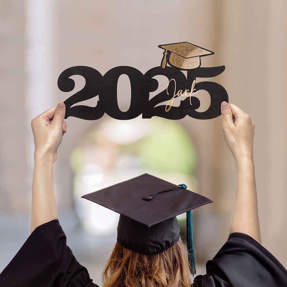 Personalized Graduation Decor Name Sign, Class of 2025 Grad Sign, Graduation Party Centerpiece, Grad Photo Prop, Graduation Gift for Student/Friend